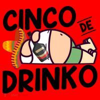 Fat Man Drinking Cinco De Mayo T Santa Hat thumb 1
