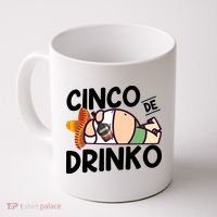 Fat Man Drinking Cinco De Mayo T Coffee Mug thumb 0