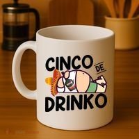 Fat Man Drinking Cinco De Mayo T Coffee Mug thumb 4