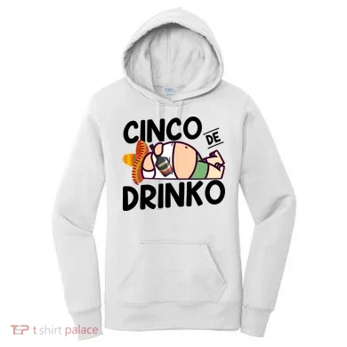 Fat Man Drinking Cinco De Mayo T Women's Hoodie