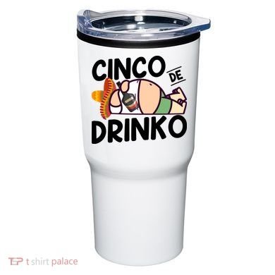 Fat Man Drinking Cinco De Mayo T Tumbler