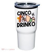 Fat Man Drinking Cinco De Mayo T Tumbler thumb 0