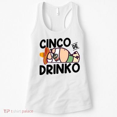 Fat Man Drinking Cinco De Mayo T Women's Tank Top
