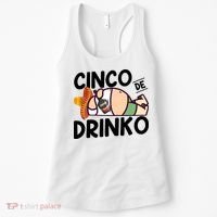 Fat Man Drinking Cinco De Mayo T Women's Tank Top thumb 0