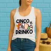 Fat Man Drinking Cinco De Mayo T Women's Tank Top thumb 2