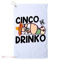 Fat Man Drinking Cinco De Mayo T Golf Towel thumb 0