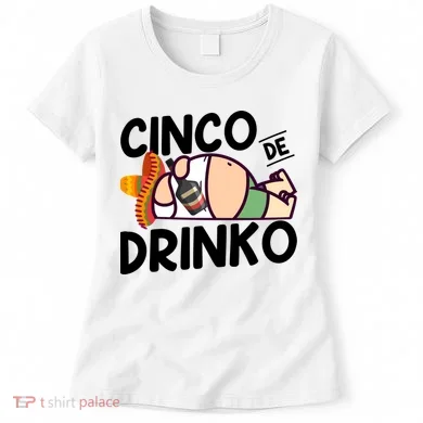 Fat Man Drinking Cinco De Mayo T Women's T-Shirt