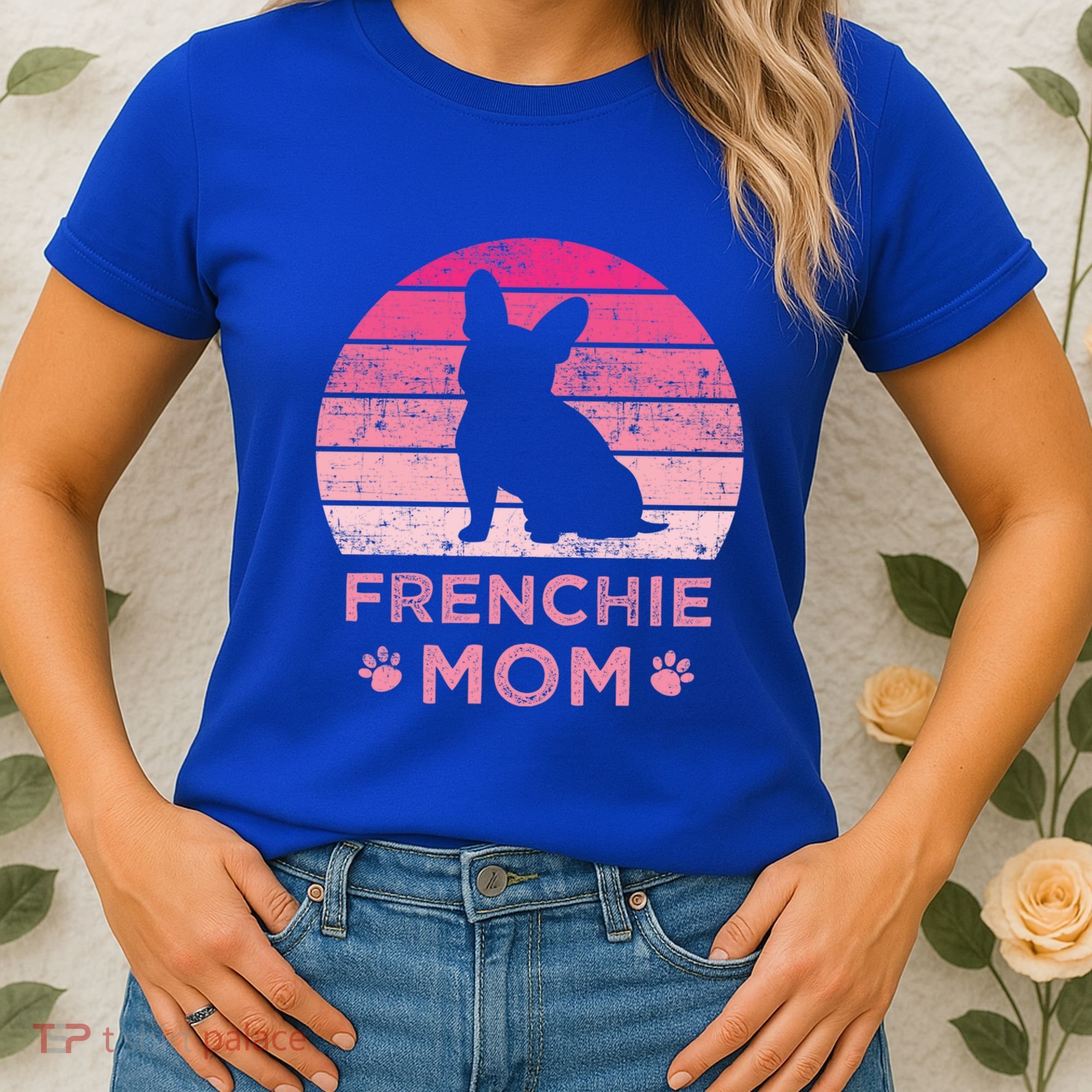 Frenchie Mom Dog Moms Mamma French Bulldog Cute Gift Women's T-Shirt