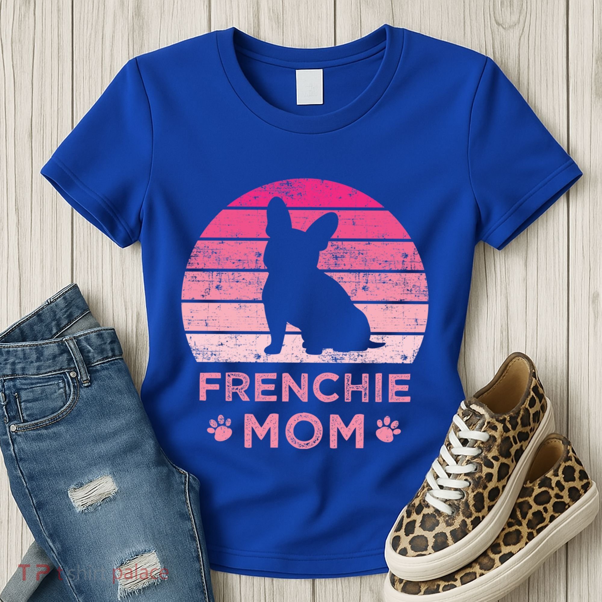 Frenchie Mom Dog Moms Mamma French Bulldog Cute Gift Women's T-Shirt