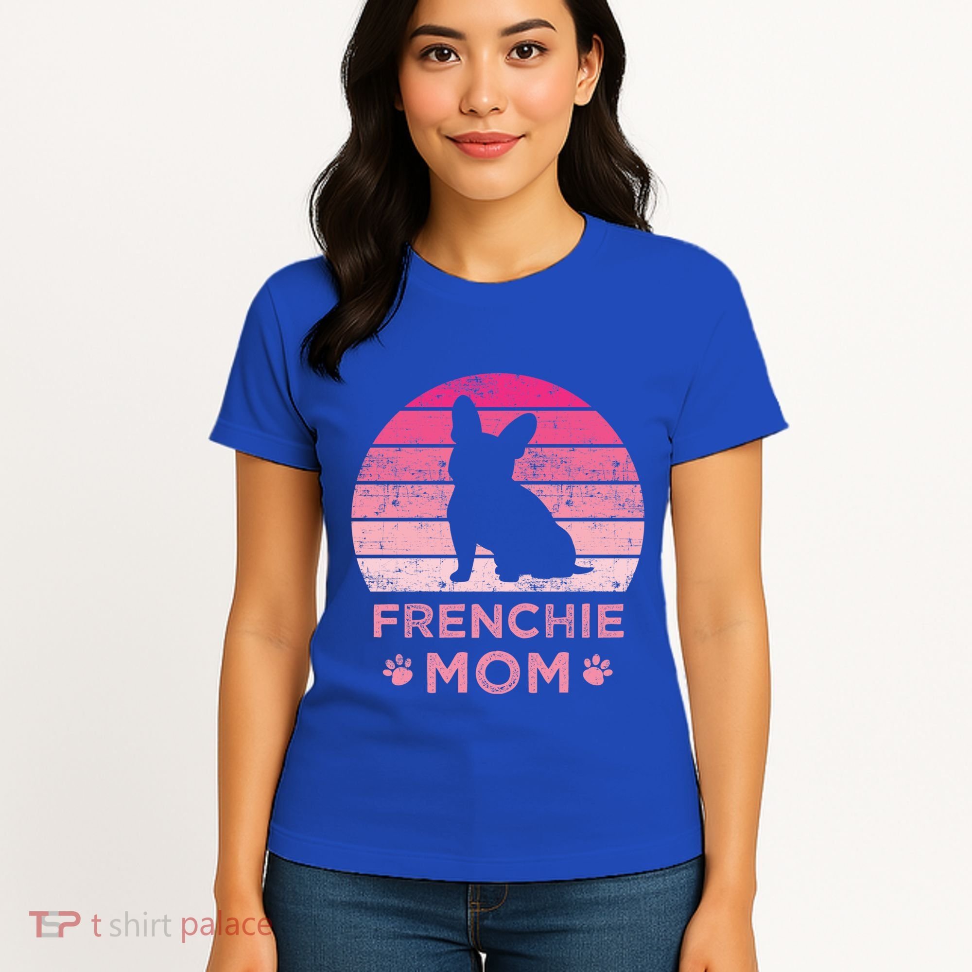 Frenchie Mom Dog Moms Mamma French Bulldog Cute Gift Women's T-Shirt