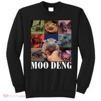 Funny Moo Deng Baby Pygmy Hippo Cute Zoo For Family Sweatshirt thumb 0