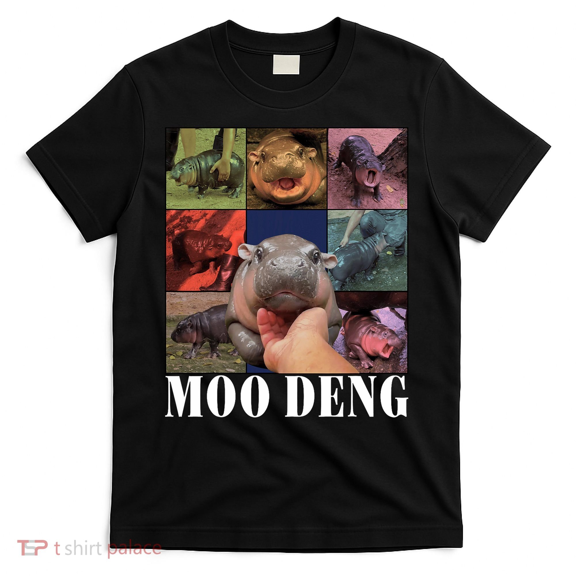 Funny Moo Deng Baby Pygmy Hippo Cute Zoo For Family T-Shirt
