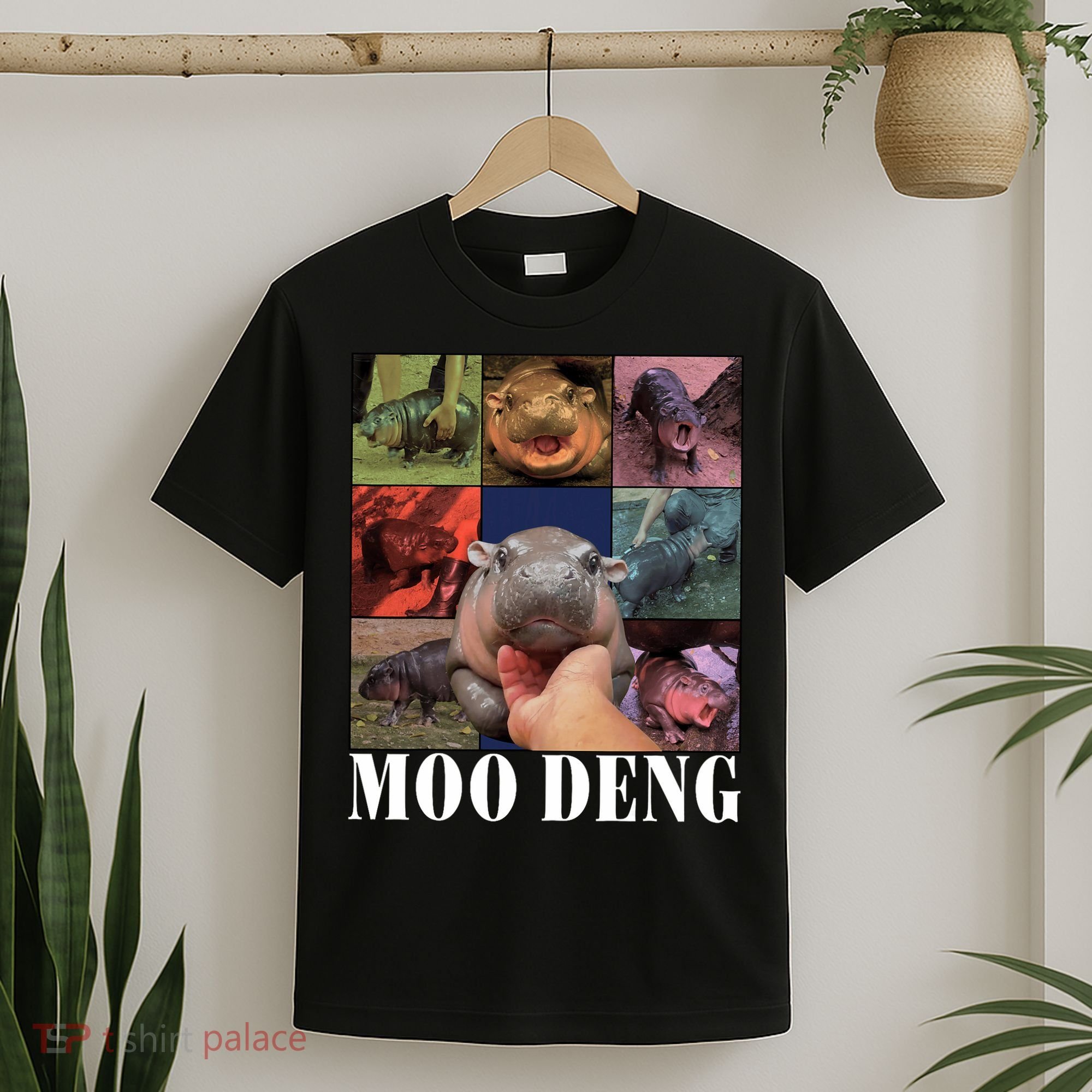 Funny Moo Deng Baby Pygmy Hippo Cute Zoo For Family T-Shirt