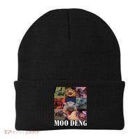 Funny Moo Deng Baby Pygmy Hippo Cute Zoo For Family Beanie thumb 0