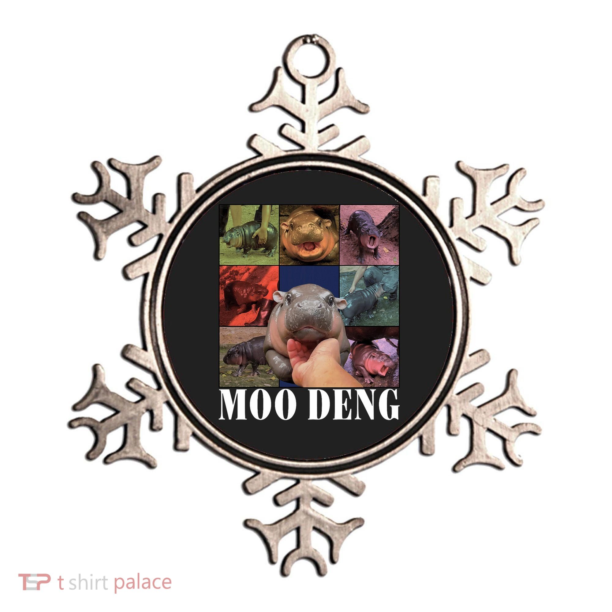 Funny Moo Deng Baby Pygmy Hippo Cute Zoo For Family Ornament