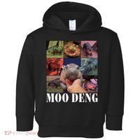 Funny Moo Deng Baby Pygmy Hippo Cute Zoo For Family Toddler Hoodie thumb 0