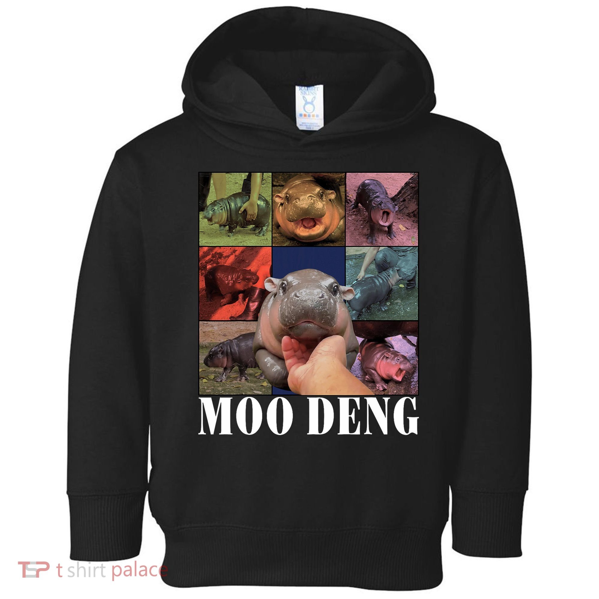 Funny Moo Deng Baby Pygmy Hippo Cute Zoo For Family Toddler Hoodie