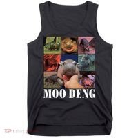 Funny Moo Deng Baby Pygmy Hippo Cute Zoo For Family Tank Top thumb 0