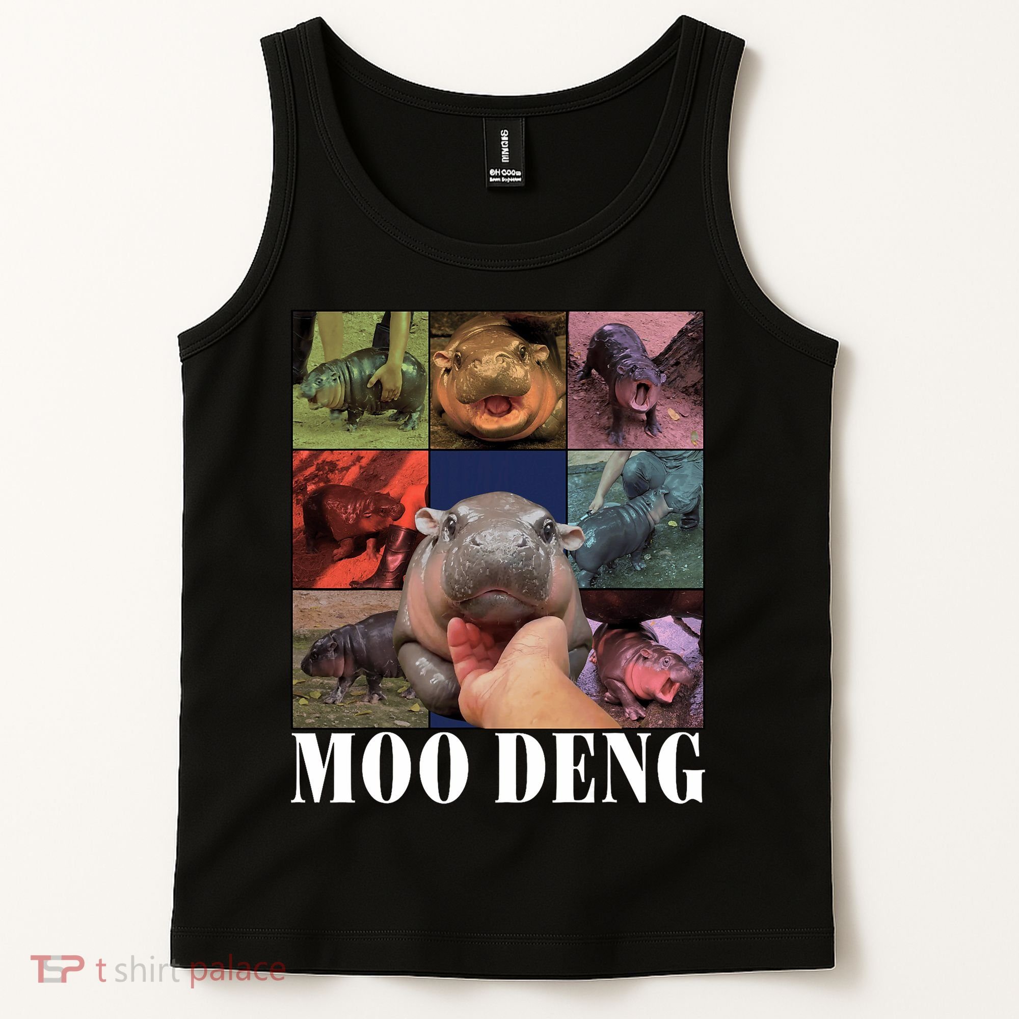 Funny Moo Deng Baby Pygmy Hippo Cute Zoo For Family Tank Top