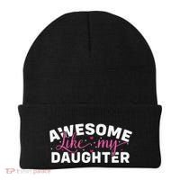 Funny Mom & Dad Gifts From Daughter Awesome Like Mydaughter Beanie thumb 0