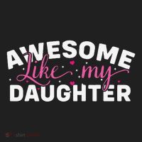 Funny Mom & Dad Gifts From Daughter Awesome Like Mydaughter Beanie thumb 2