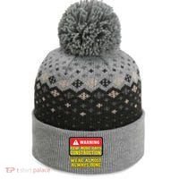 Few More Days Construction Company Construction Workers The Baniff Cuffed Pom Beanie thumb 0