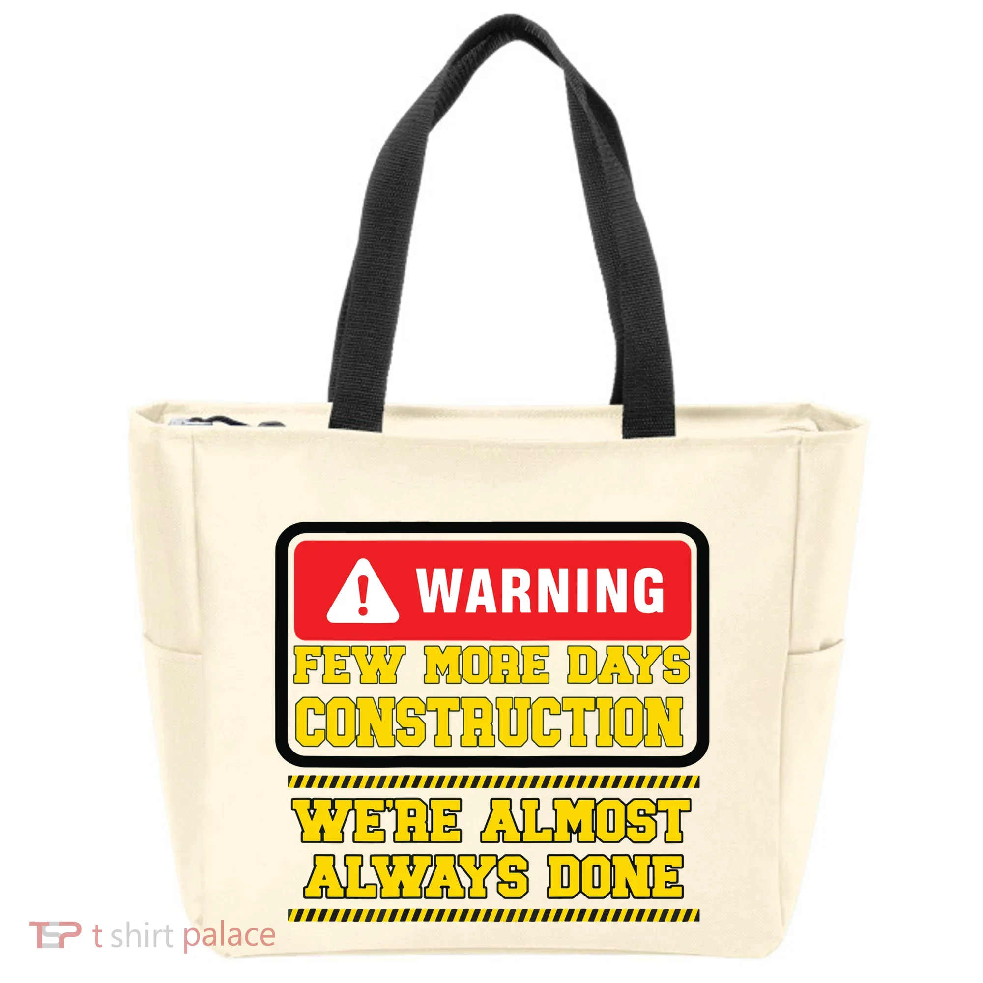 Few More Days Construction Company Construction Workers Tote Bag