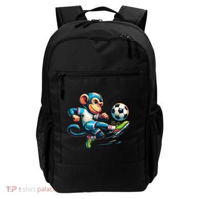 Funny Monkey Design Monkey Playing Soccer Backpack