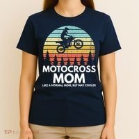 Funny Motocross Dirt Bike Mom Retro 70s Motocross Braaap T-Shirt thumb 4