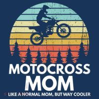 Funny Motocross Dirt Bike Mom Retro 70s Motocross Braaap T-Shirt thumb 7