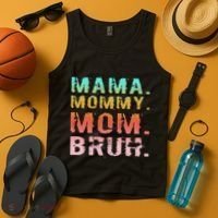 Funny Mother Day Sarcastic Mama Mommy Mom Bruh Tank Top thumb 4