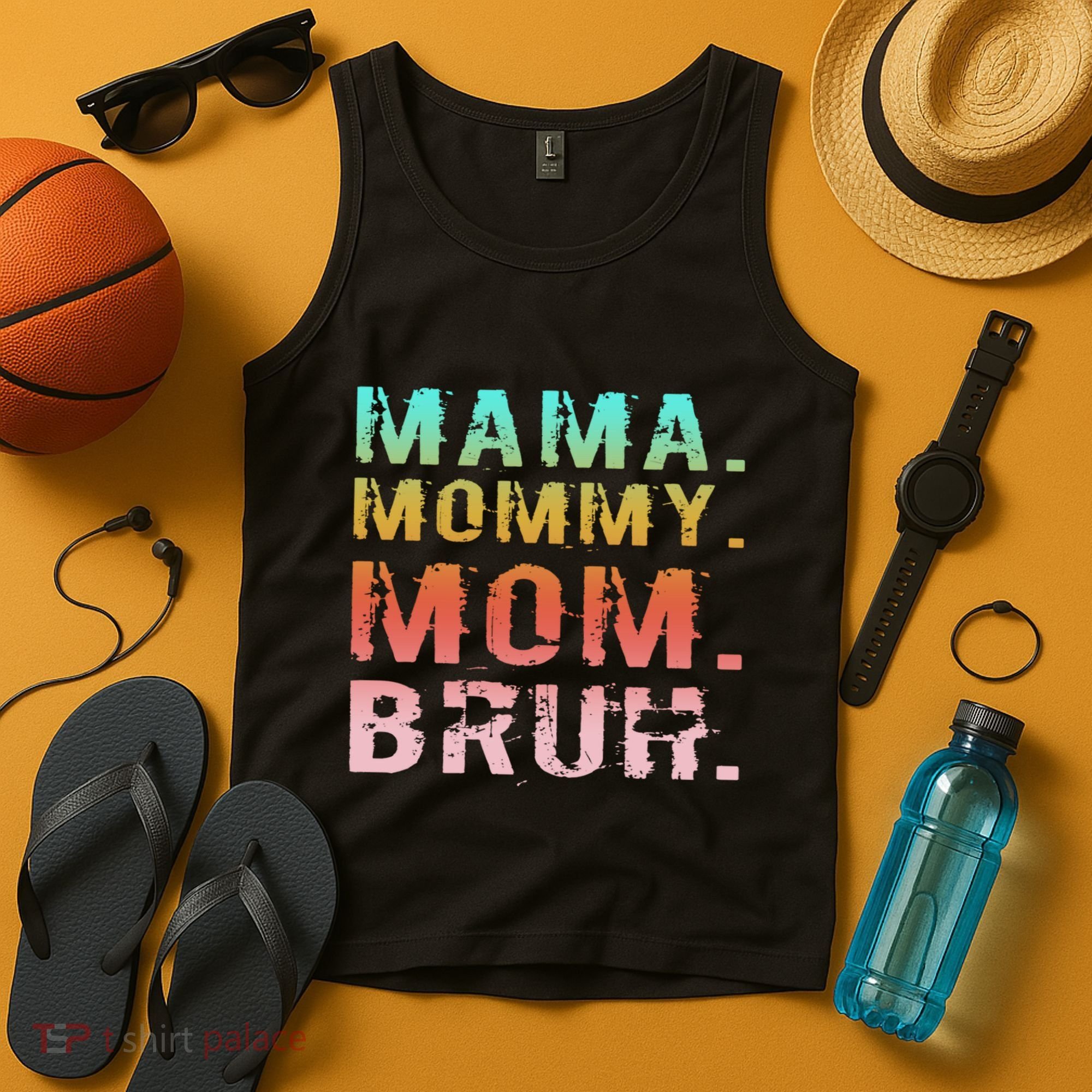 Funny Mother Day Sarcastic Mama Mommy Mom Bruh Tank Top