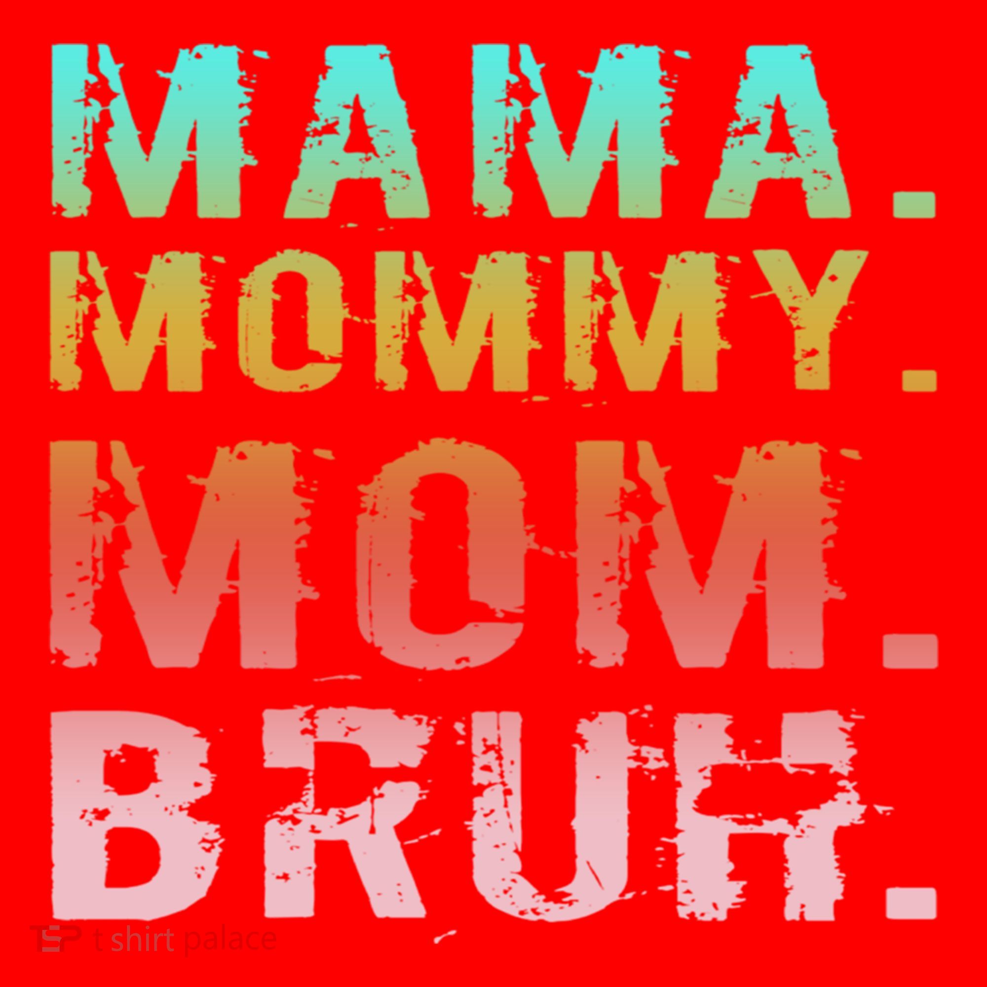Funny Mother Day Sarcastic Mama Mommy Mom Bruh Santa Hat