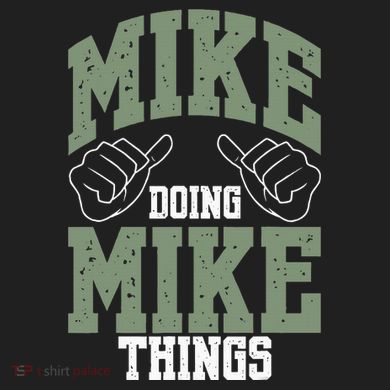 Funny Mike Doing Mike Things Mike Birthday 24oz Duet Stainless Steel Tumbler