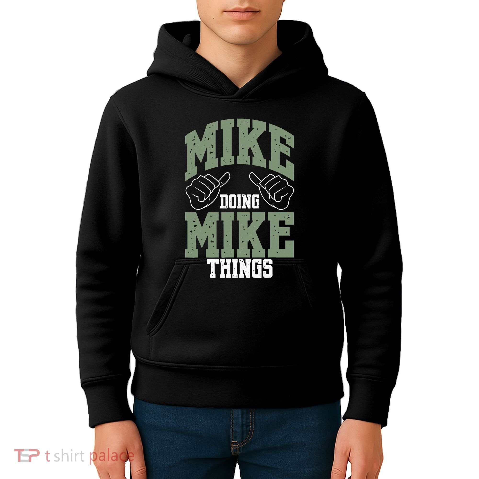 Funny Mike Doing Mike Things Mike Birthday Kids Hoodie