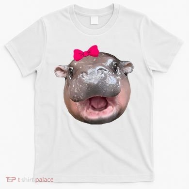 Funny Moo Deng Hippo Cute Baby Pygmy Coquette T-Shirt