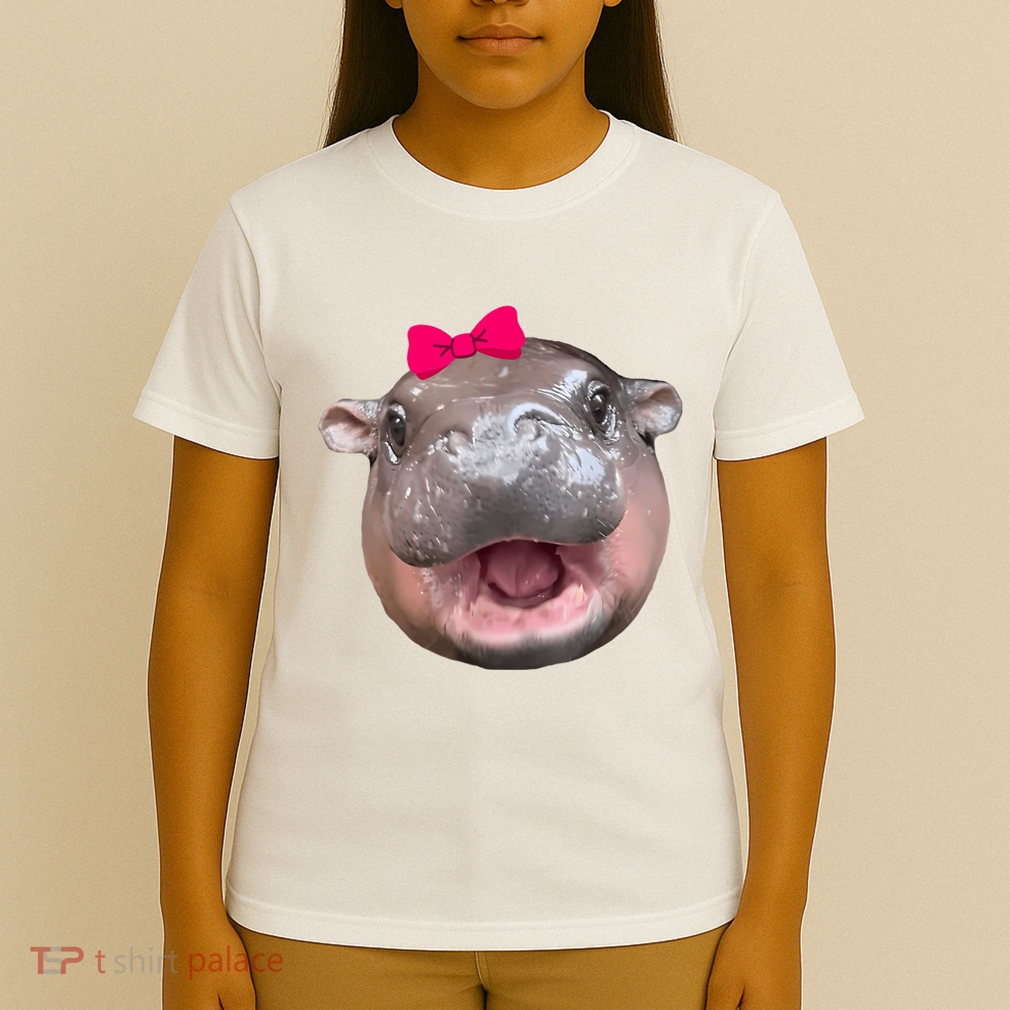 Funny Moo Deng Hippo Cute Baby Pygmy Coquette T-Shirt
