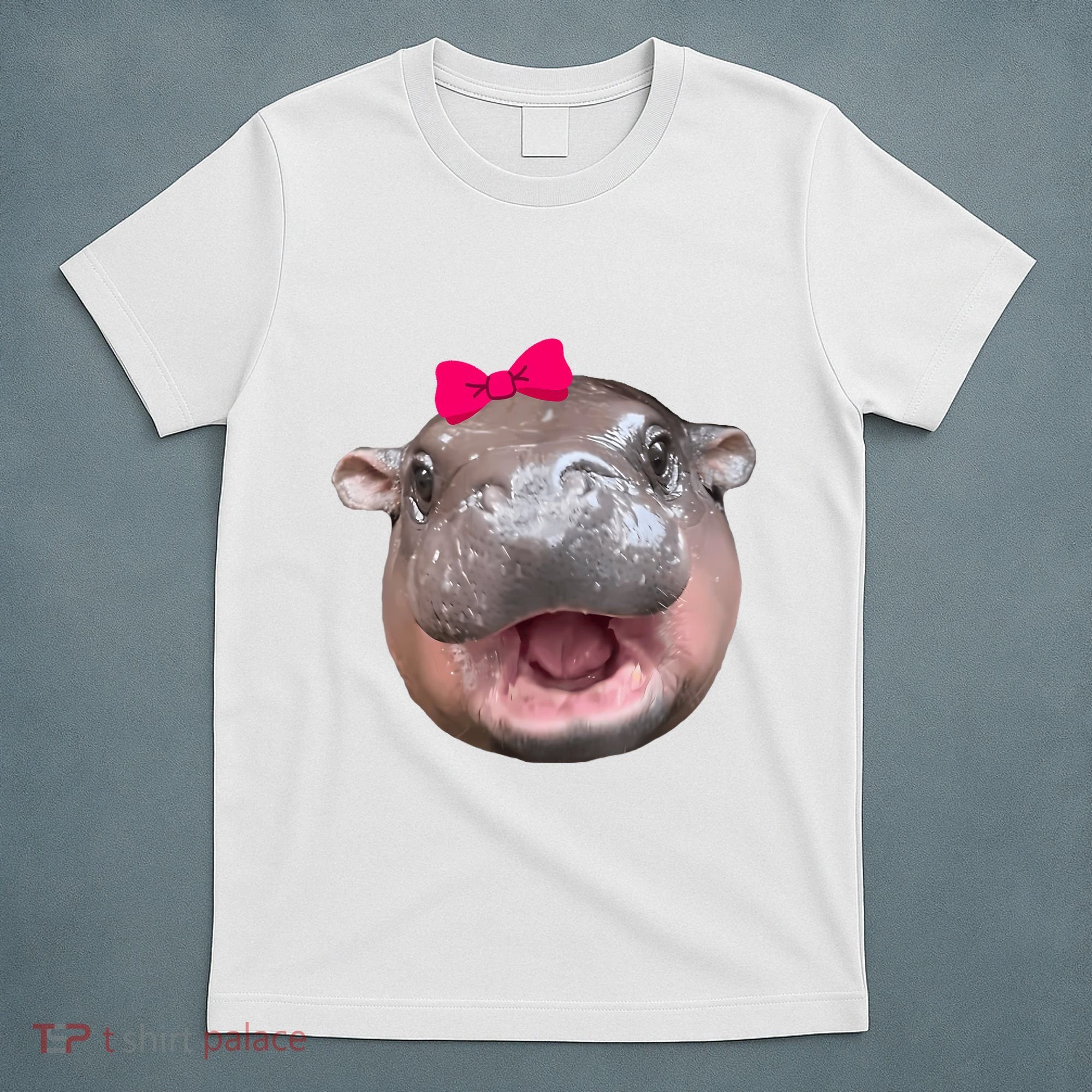 Funny Moo Deng Hippo Cute Baby Pygmy Coquette T-Shirt