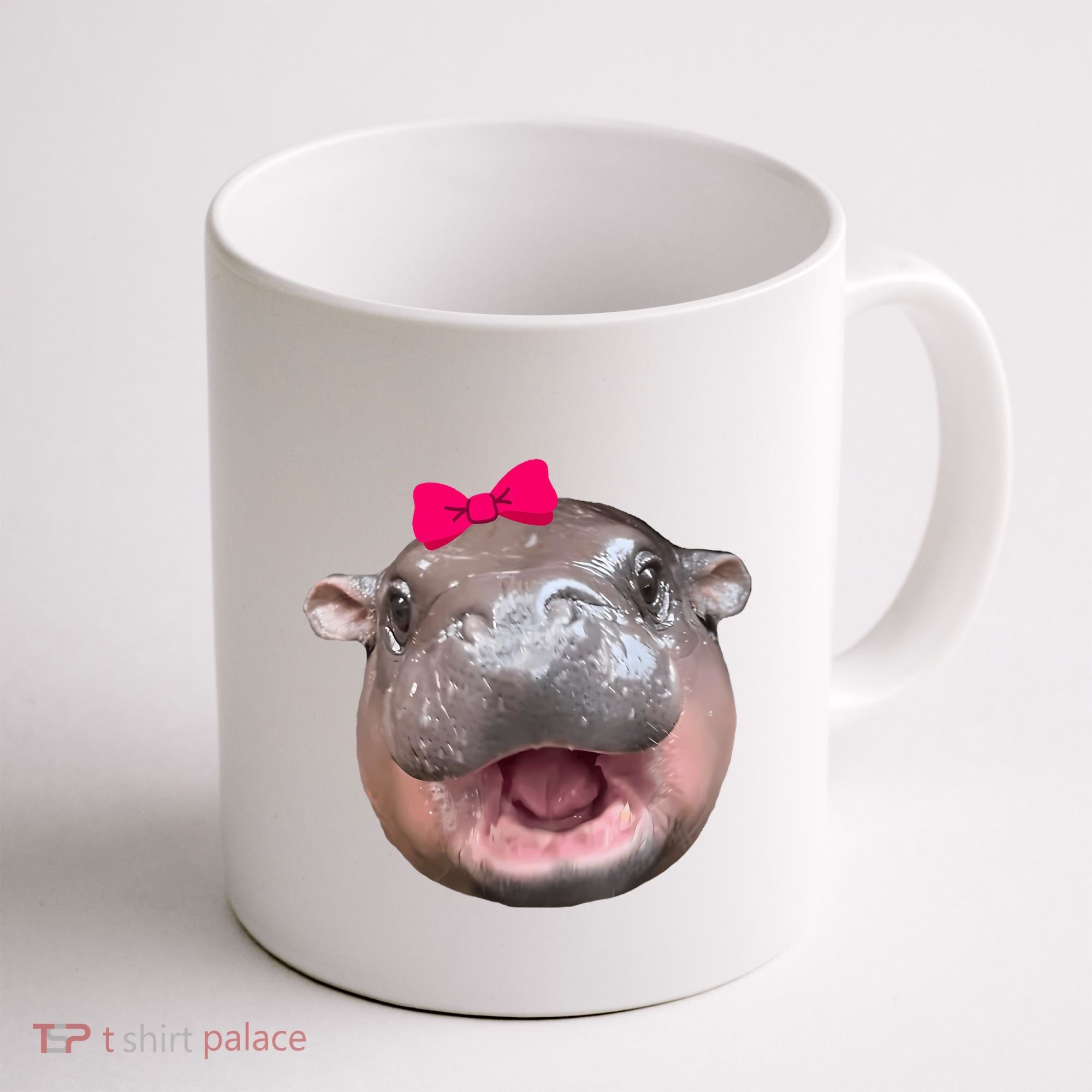Funny Moo Deng Hippo Cute Baby Pygmy Coquette Coffee Mug