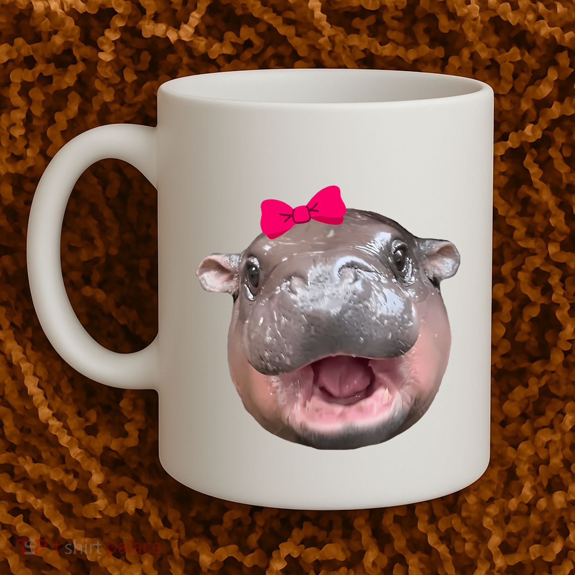 Funny Moo Deng Hippo Cute Baby Pygmy Coquette Coffee Mug