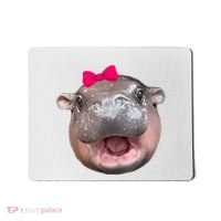 Funny Moo Deng Hippo Cute Baby Pygmy Coquette Mousepad thumb 0