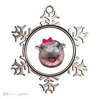 Funny Moo Deng Hippo Cute Baby Pygmy Coquette Ornament thumb 0