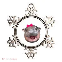 Funny Moo Deng Hippo Cute Baby Pygmy Coquette Ornament thumb 0