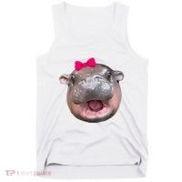 Funny Moo Deng Hippo Cute Baby Pygmy Coquette Tank Top thumb 0