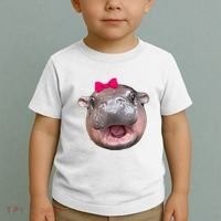 Funny Moo Deng Hippo Cute Baby Pygmy Coquette Toddler T-Shirt thumb 2