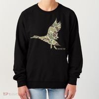 Flying Mallard Duck Camouflage Camo Duck Hunting Camo Hunter Women's Sweatshirt thumb 0