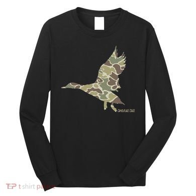Flying Mallard Duck Camouflage Camo Duck Hunting Camo Hunter Long Sleeve Shirt