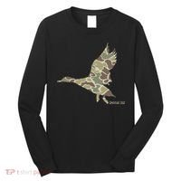 Flying Mallard Duck Camouflage Camo Duck Hunting Camo Hunter Long Sleeve Shirt thumb 0