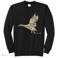 Flying Mallard Duck Camouflage Camo Duck Hunting Camo Hunter Sweatshirt thumb 0