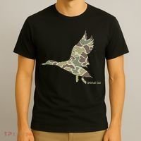 Flying Mallard Duck Camouflage Camo Duck Hunting Camo Hunter T-Shirt thumb 3